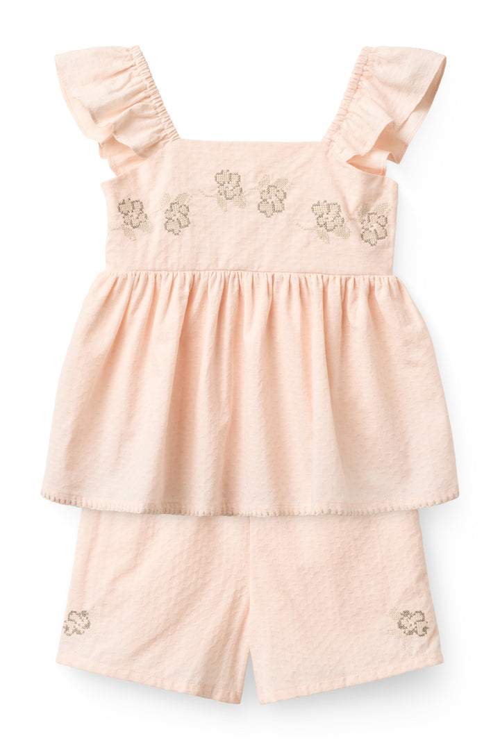 SUMMER SET W. EMB. - DUSTY ROSE COMB.