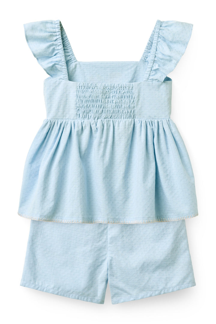 SUMMER SET W. EMB. - LT. BLUE COMB.