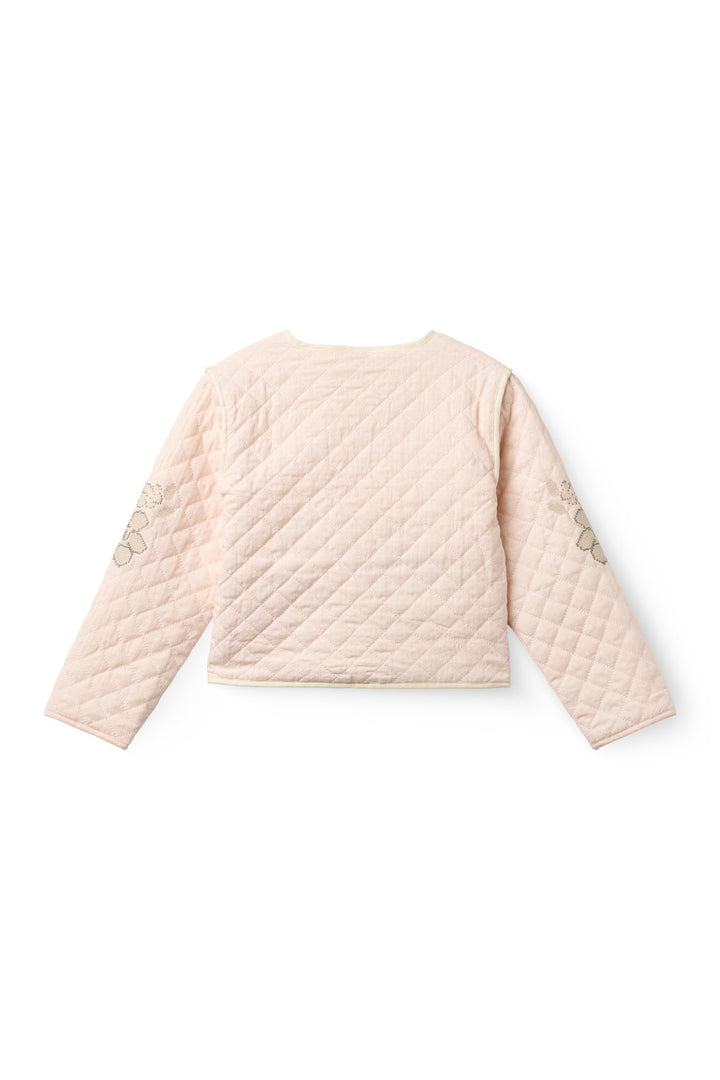 QUILTED JACKET - DUSTY ROSE COMB.