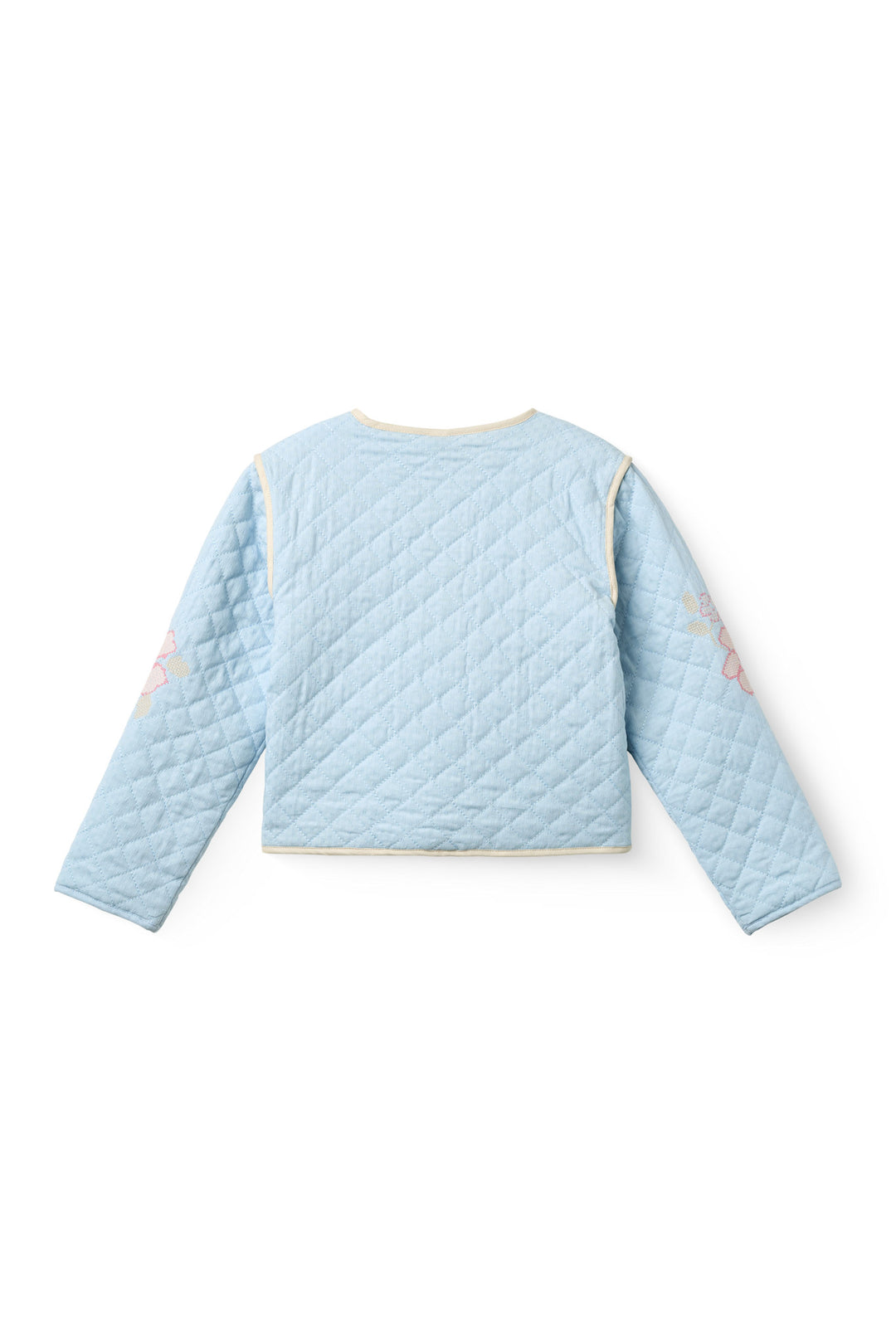 QUILTED JACKET - LT. BLUE COMB.