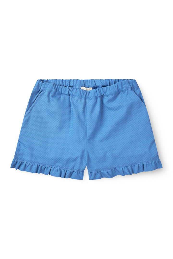 SHORTS W. FRILL - OCEAN BLUE