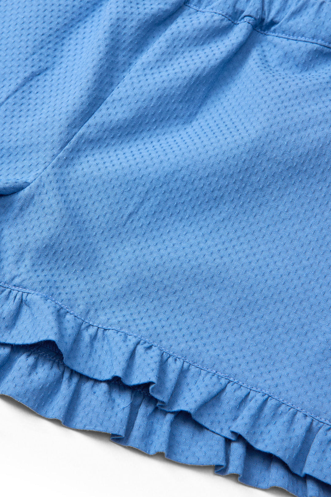 SHORTS W. FRILL - OCEAN BLUE