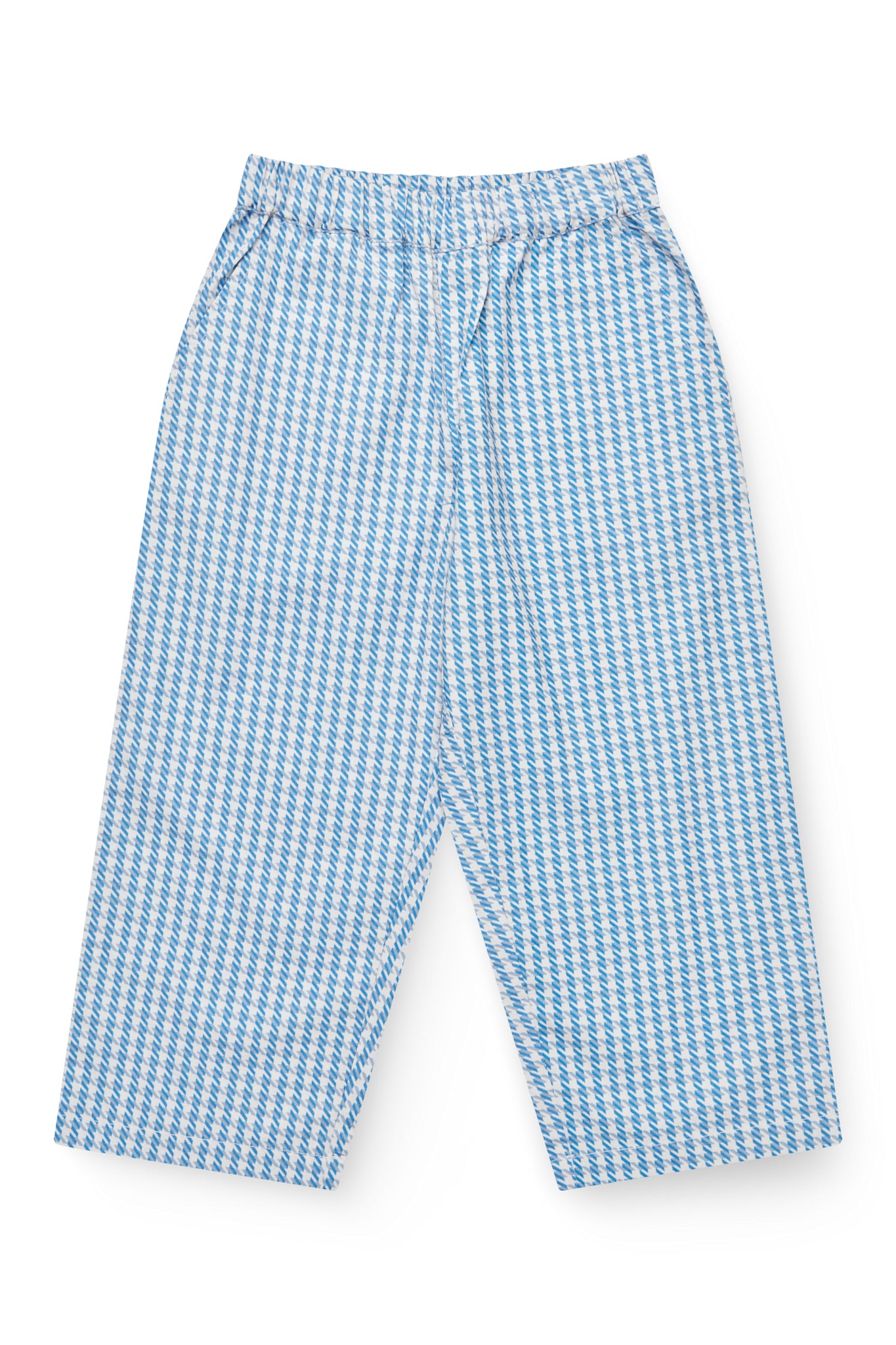 HOUNDSTOOTH PANTS - BLUE HOUNDSTOOTH MINI – COPENHAGEN COLORS COM