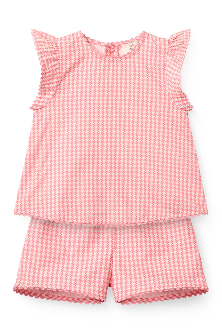 HOUNDSTOOTH DECO SET - PINK HOUNDSTOOTH MINI