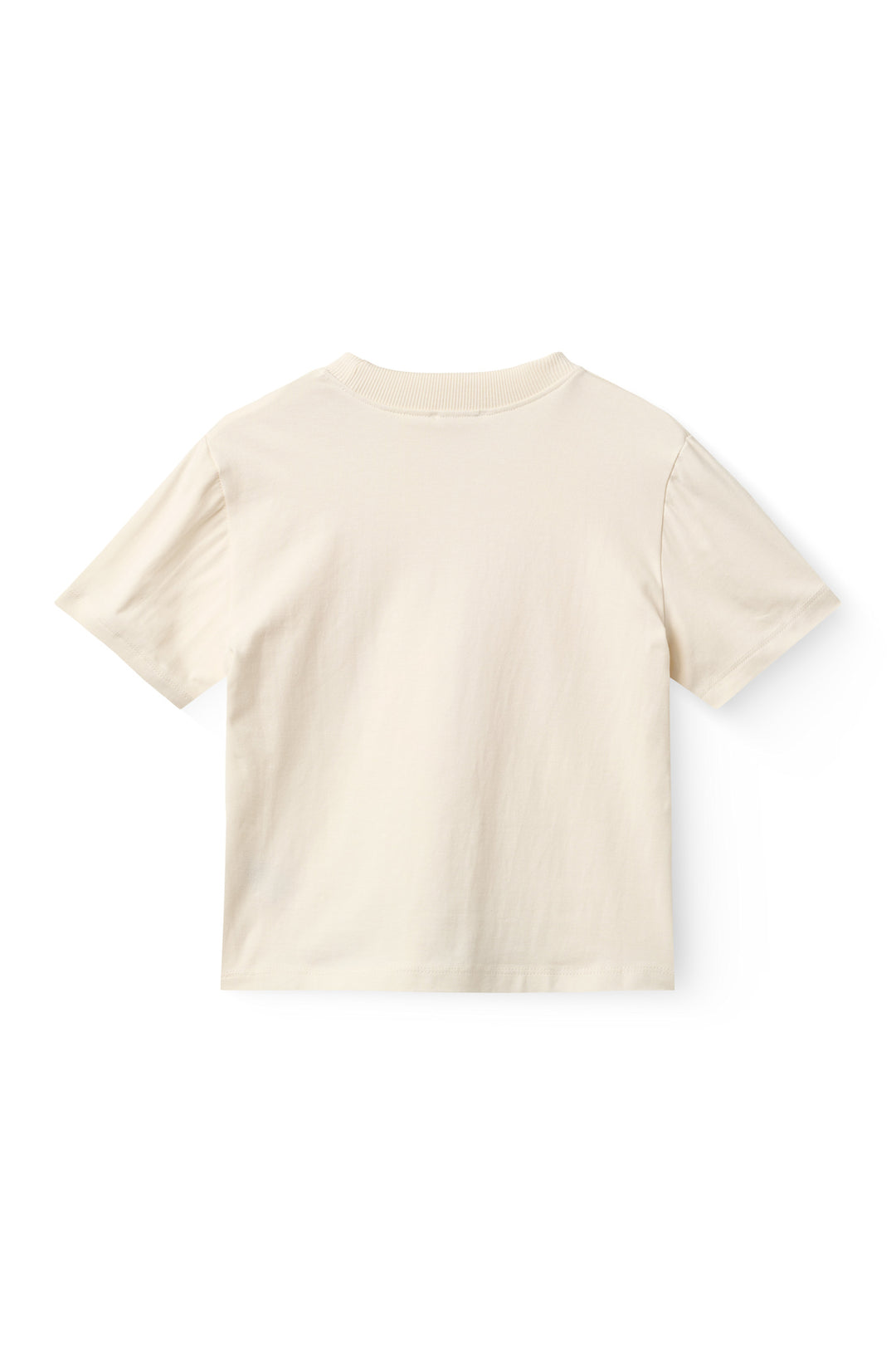 T-Shirt w. Embroidery - Cream Comb.