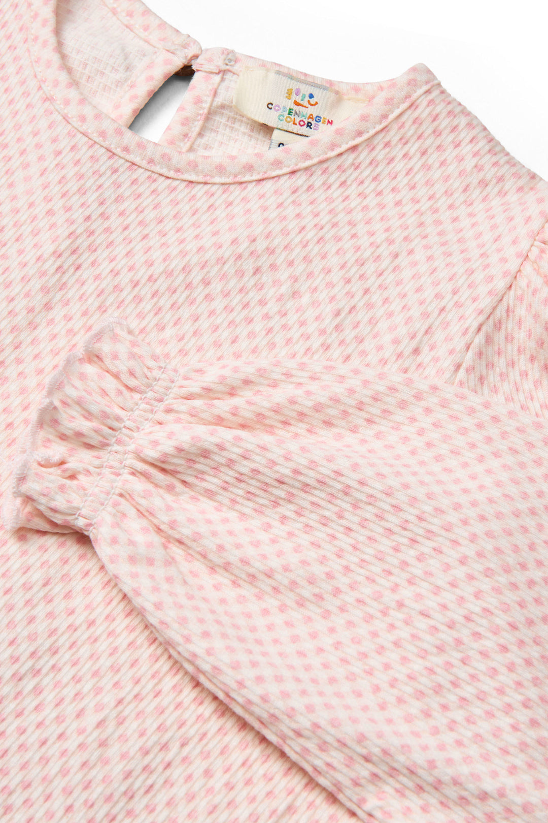 CREPE LS BLOUSE - PINK COMB.