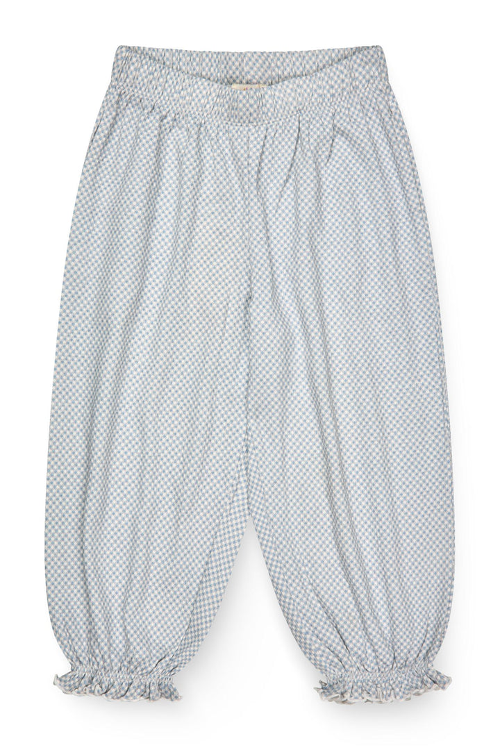 CREPE PANTS - DUSTY BLUE COMB.