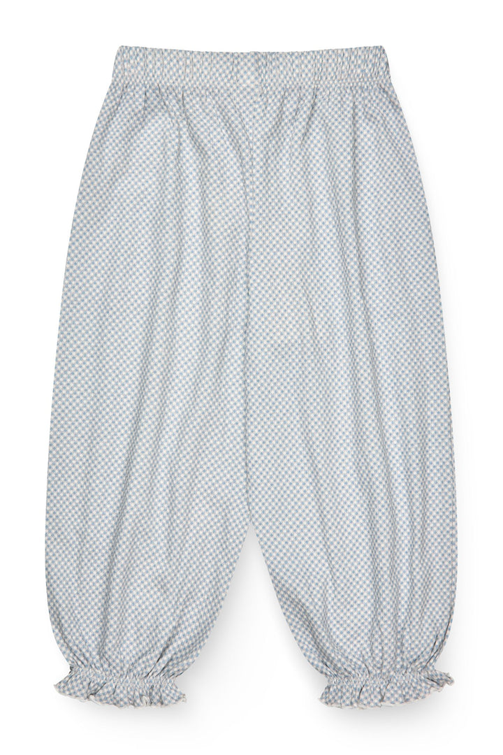 CREPE PANTS - DUSTY BLUE COMB.