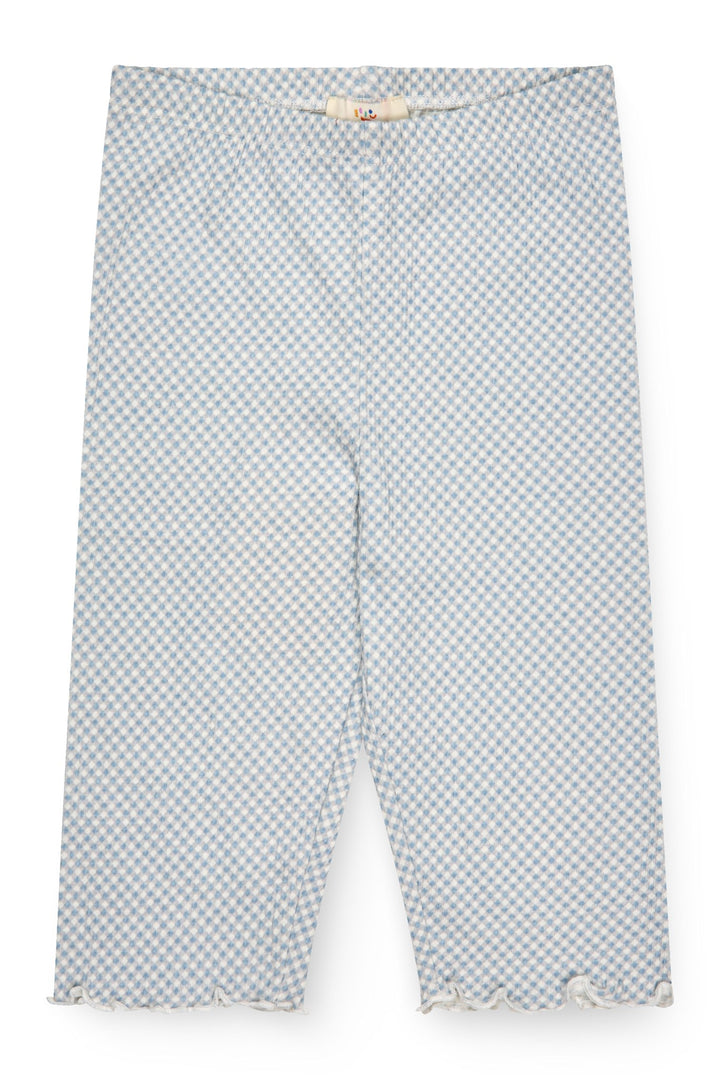 CREPE 3/4 LEGGINGS - DUSTY BLUE COMB.