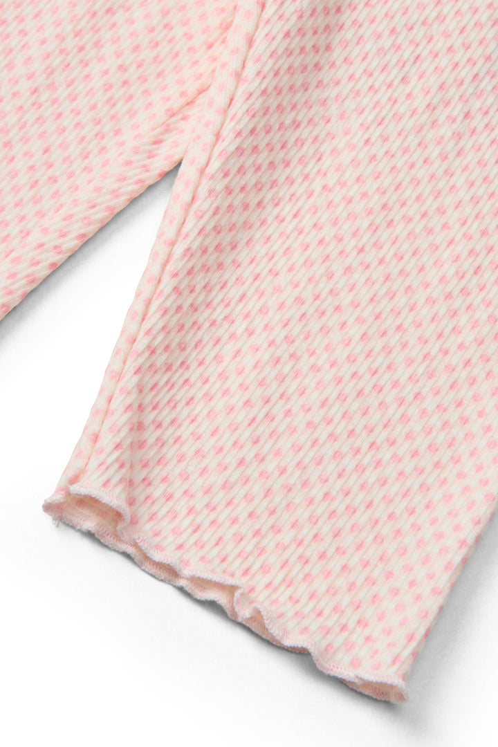 CREPE 3/4 LEGGINGS - PINK COMB.