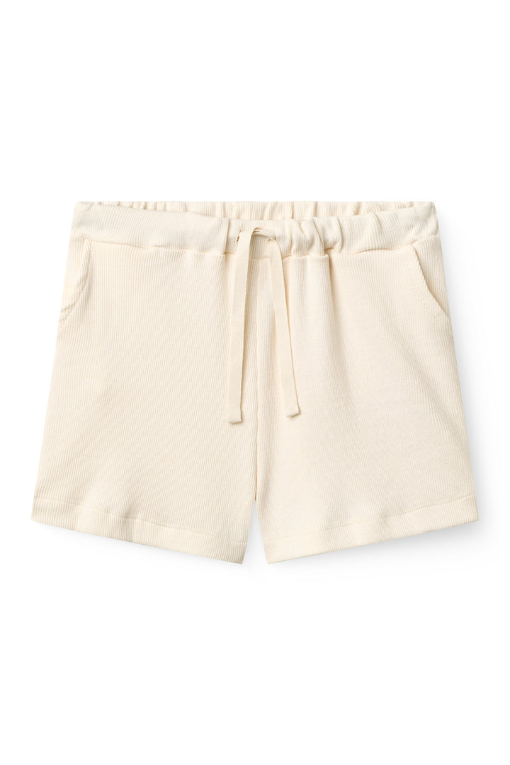 MODAL RIB SHORTS - CREAM