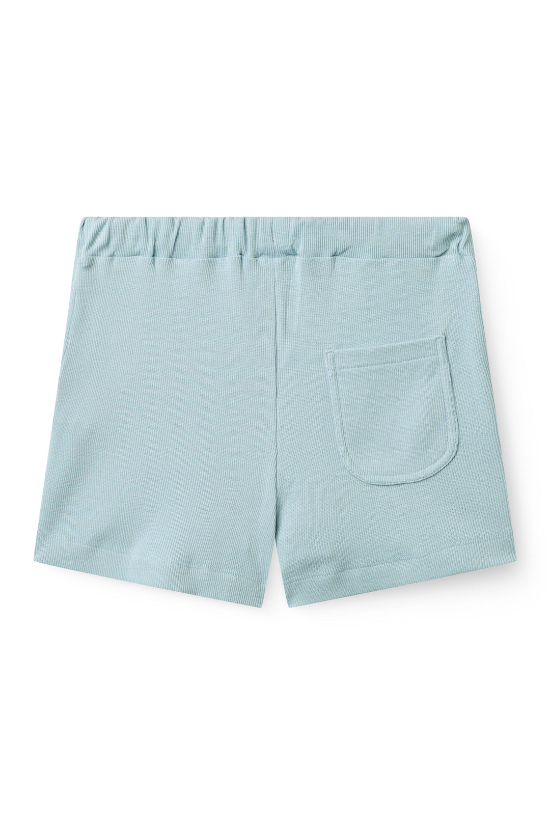 MODAL RIB SHORTS - DUSTY BLUE