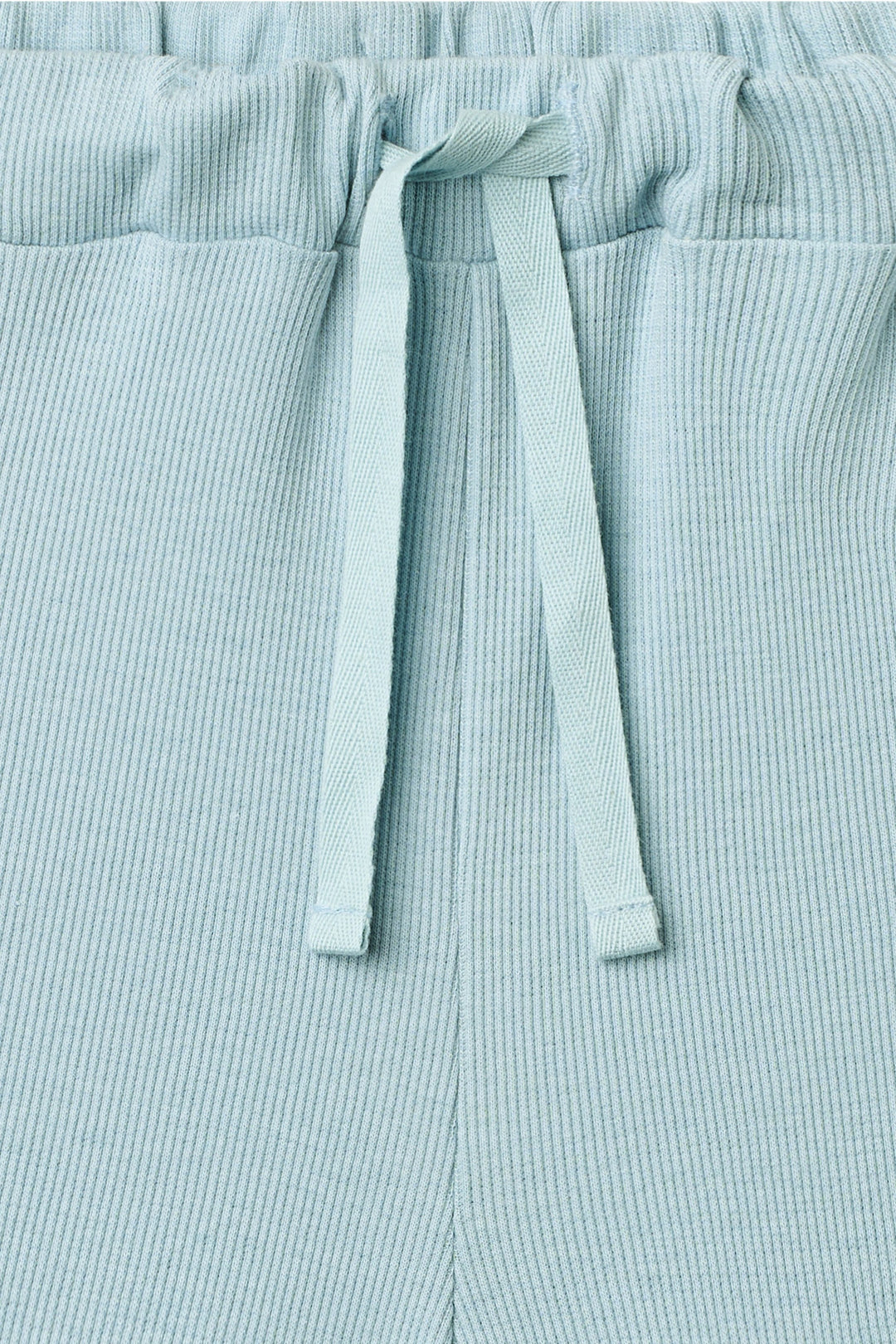 MODAL RIB SHORTS - DUSTY BLUE