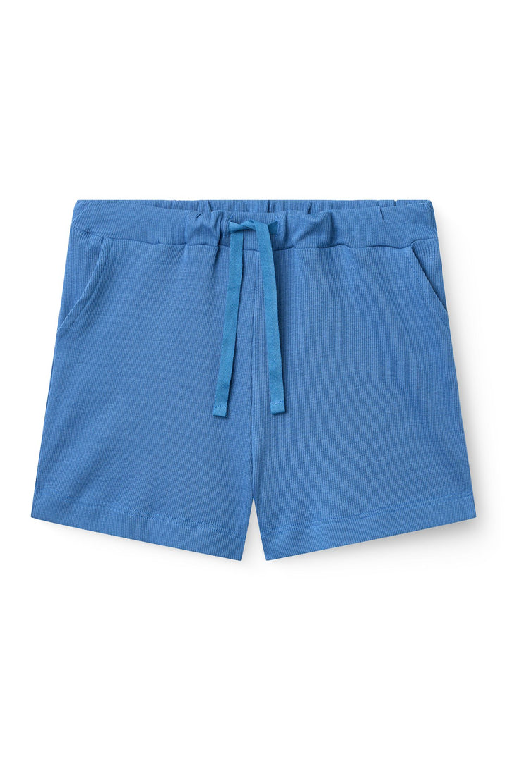 MODAL RIB SHORTS - SHARP BLUE