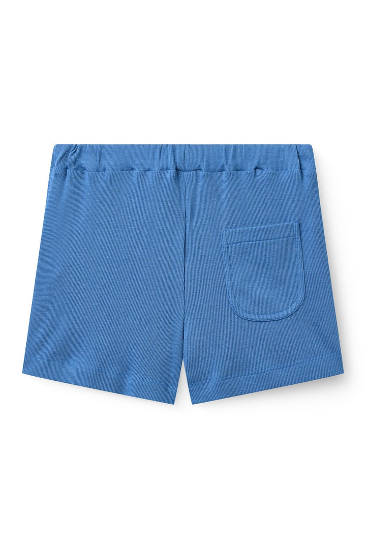 MODAL RIB SHORTS - SHARP BLUE