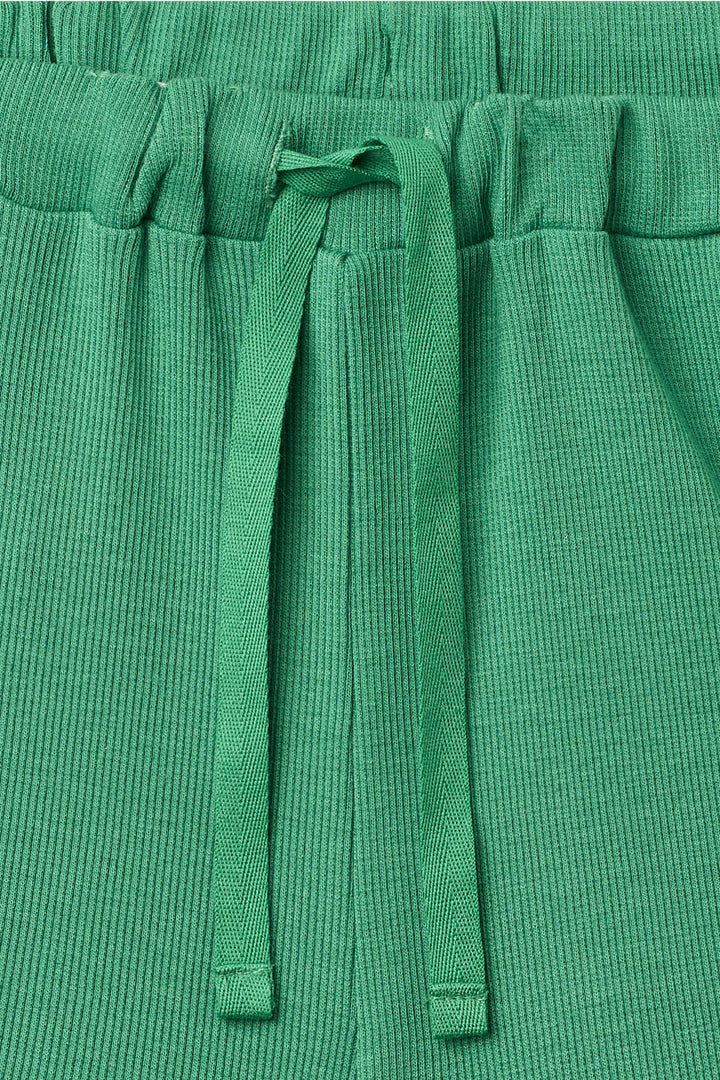 MODAL RIB SHORTS - SHARP GREEN