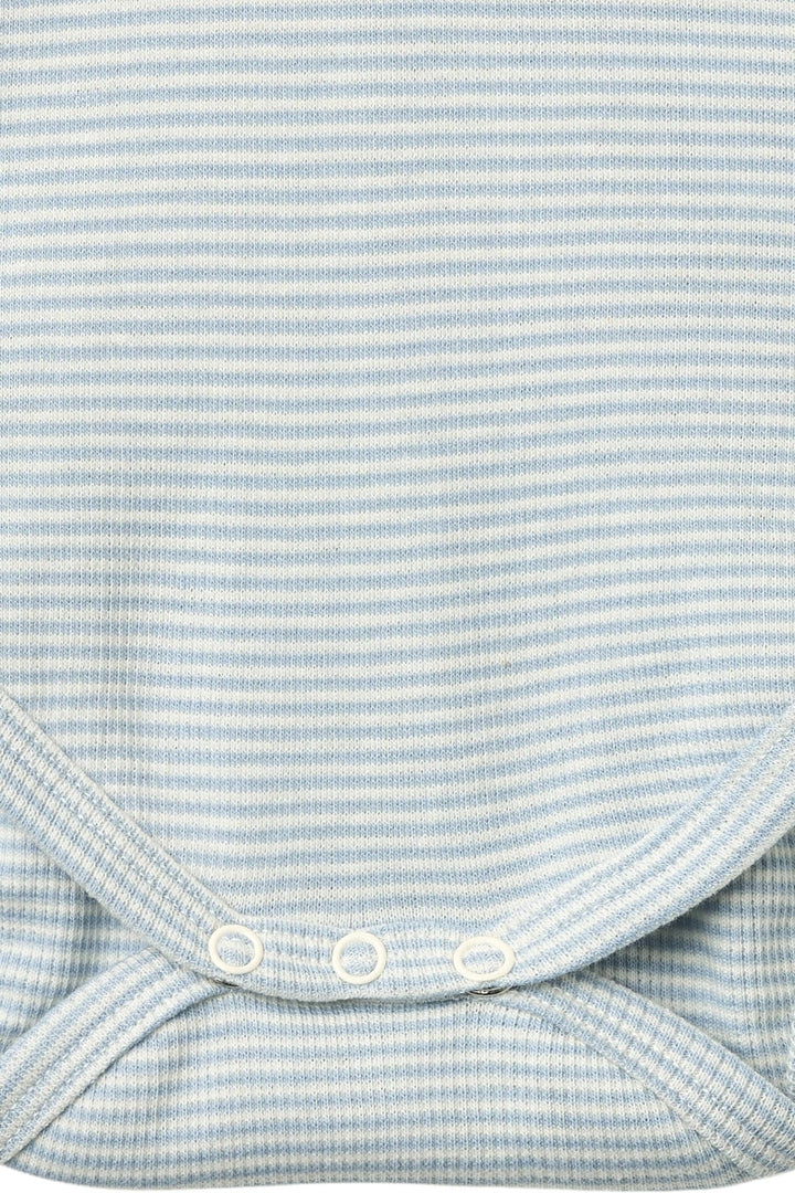 Stripe Modal RIb SS Body - Dusty Blue Stripe