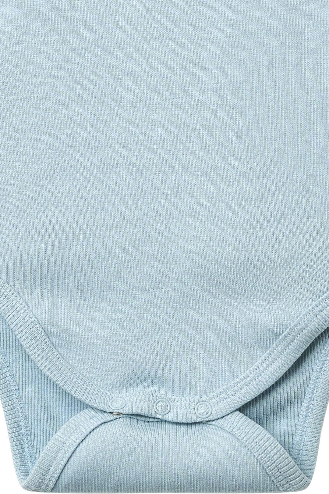 Modal Rib Cross Over Body w. Ls - Dusty Blue