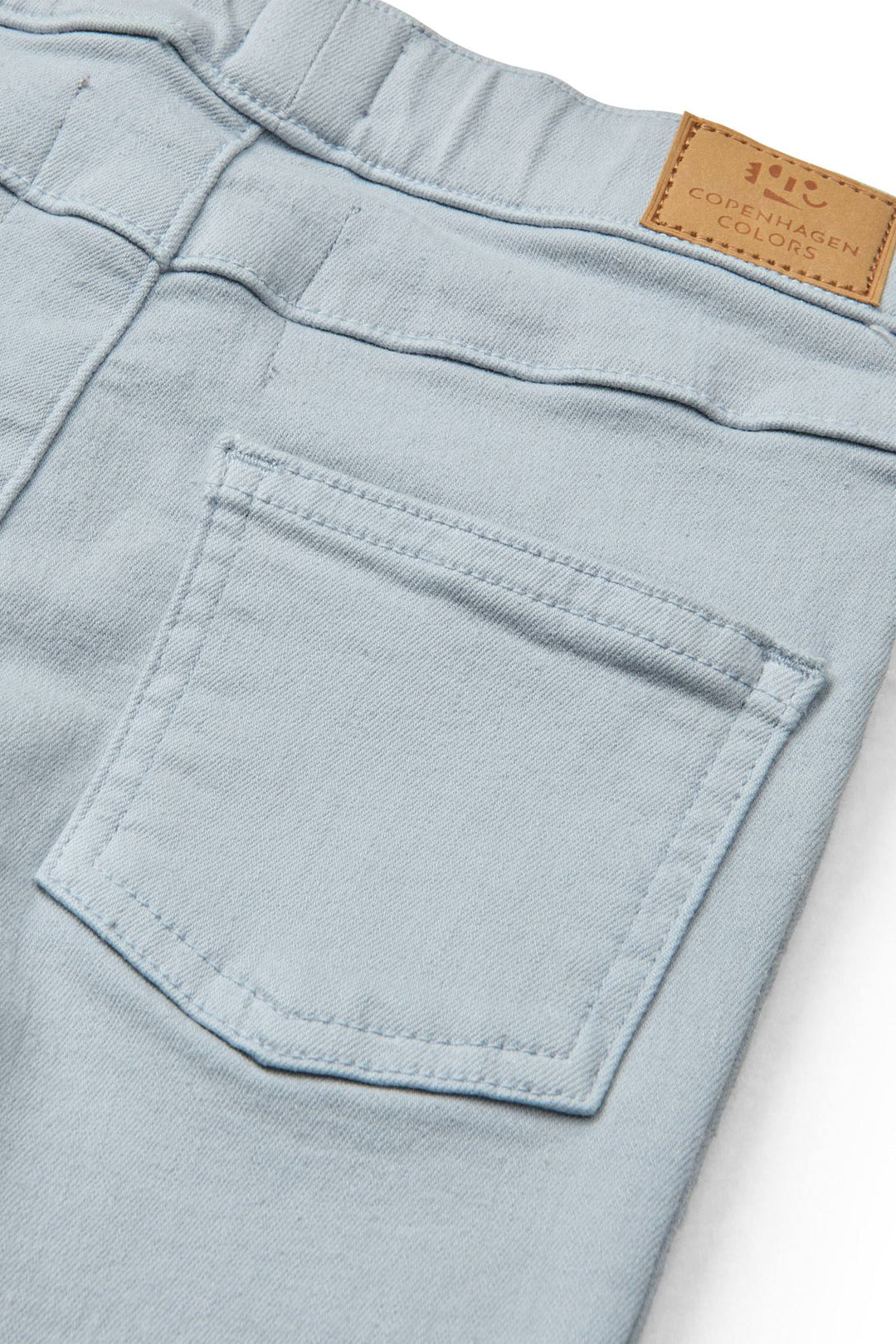 Jeggings Solid w. Flare - Dusty Blue