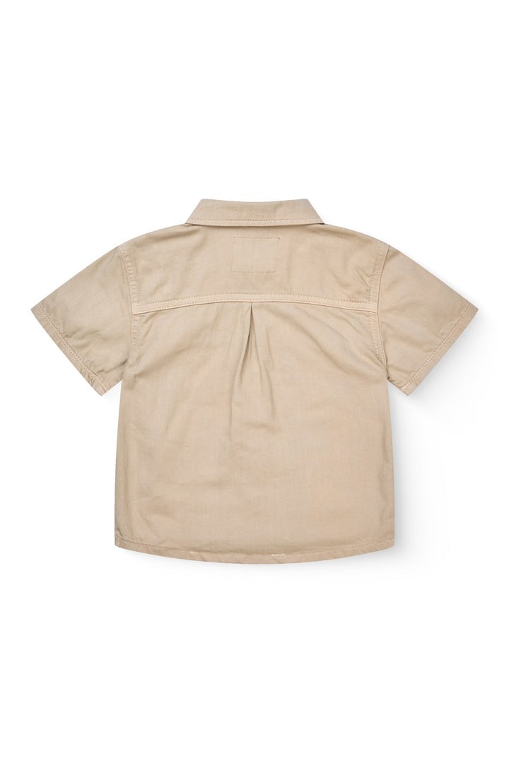 Twill Safari Shirt SS - Beige