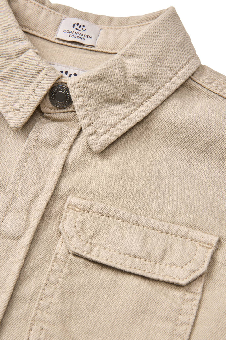 Twill Safari Shirt SS - Beige