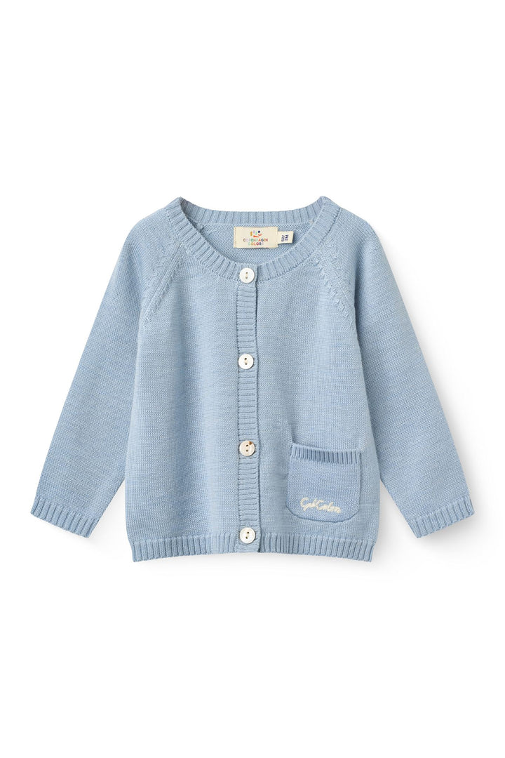 Classic Merino Baby Set - Dusty Blue