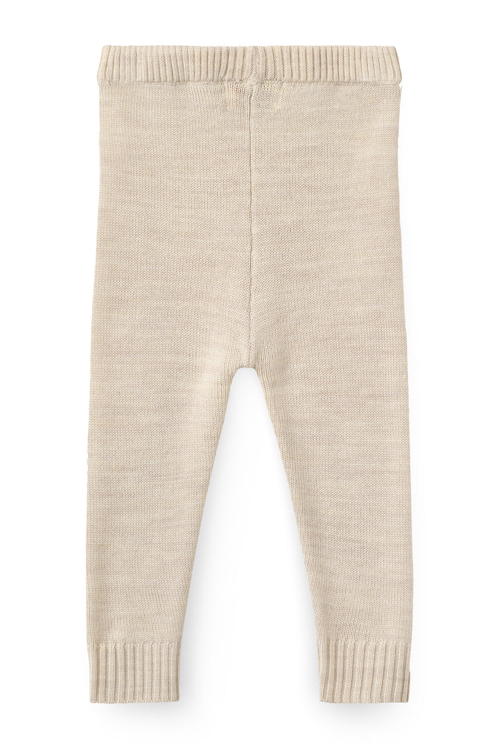 Classic Merino Baby Set - Pale Cream Melange