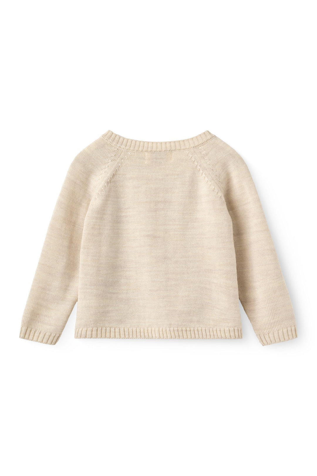 Classic Merino Baby Set - Pale Cream Melange