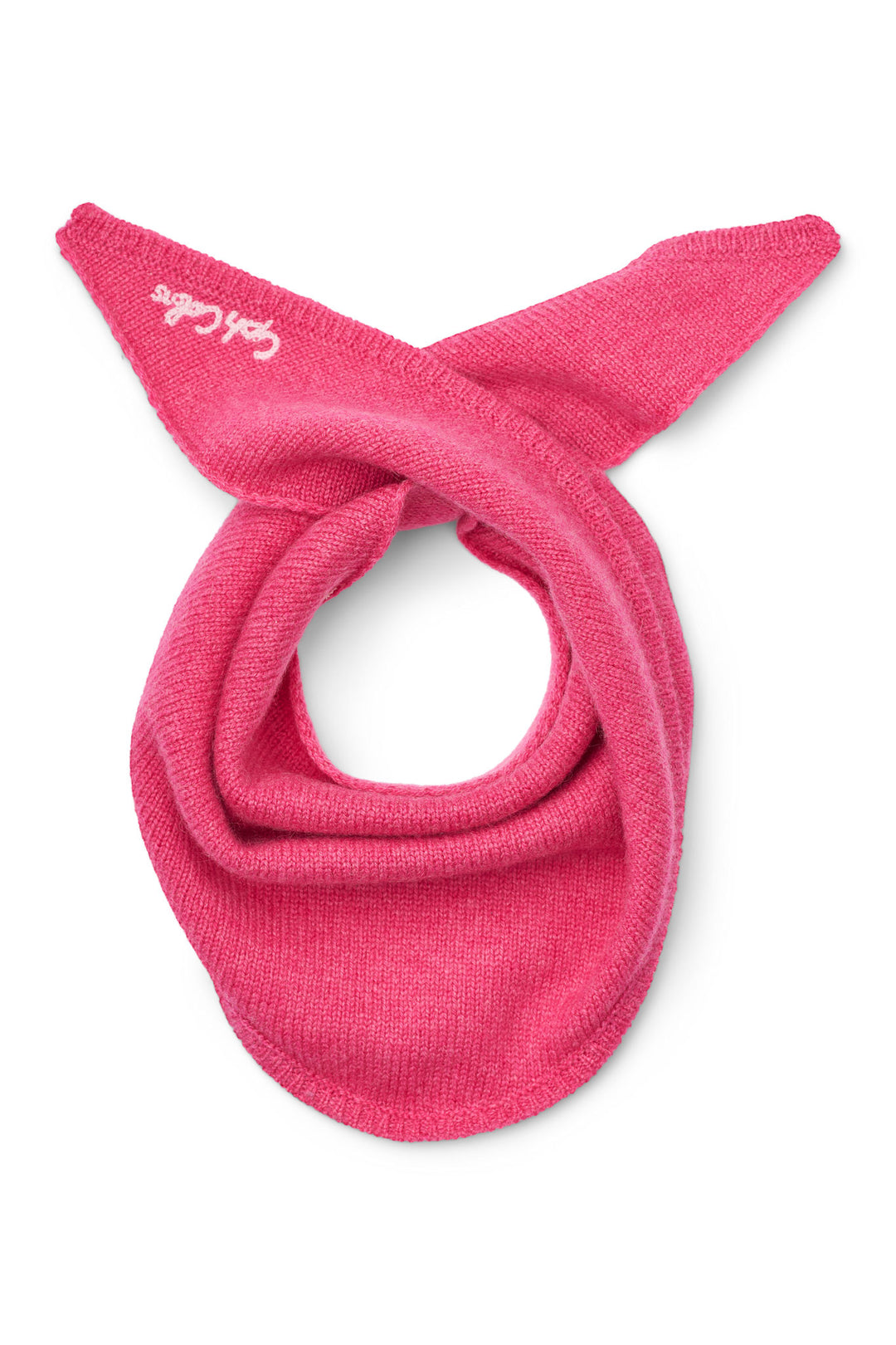 Cashmere Scarf w. Embroidery - Fuschsia Comb.