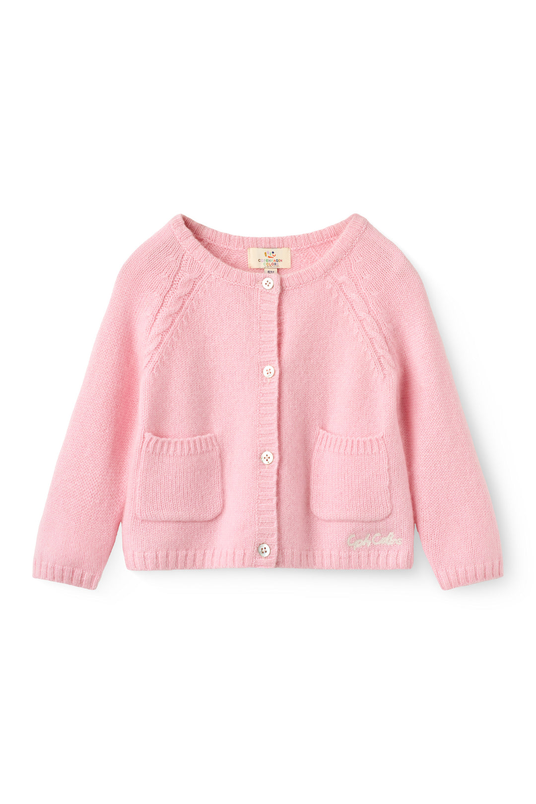 Cashmere Baby Cardigan - Soft Pink