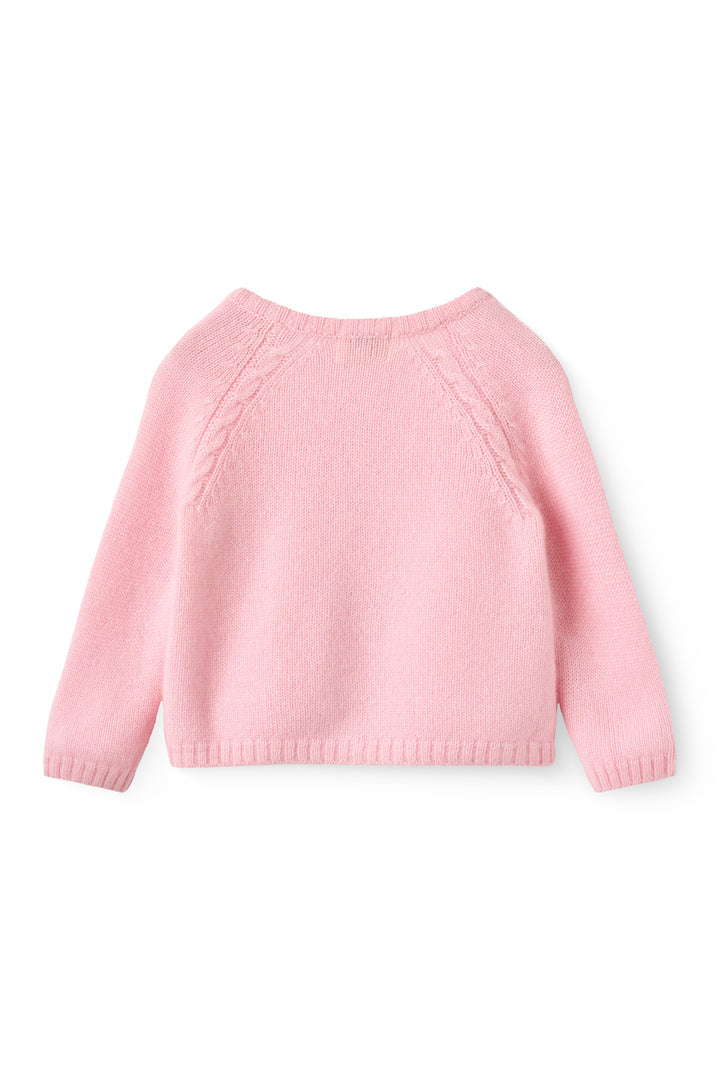 Cashmere Baby Cardigan - Soft Pink