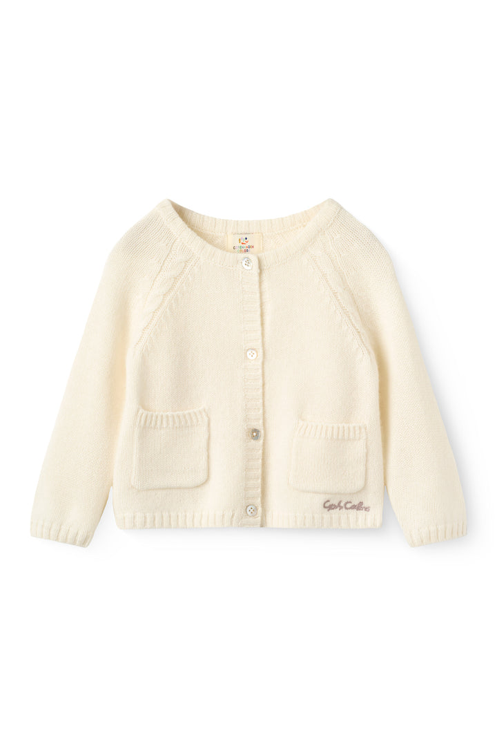 Cashmere Baby Cardigan - Cream