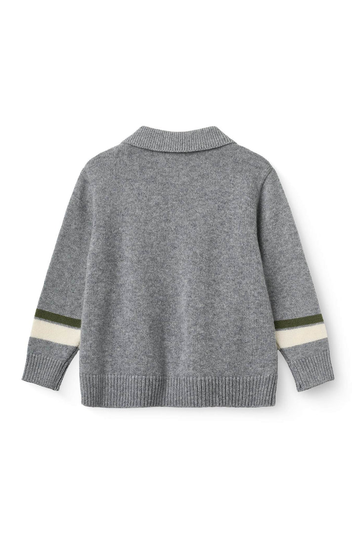 Cashmere High School Cardigan - Grey Melange Comb.