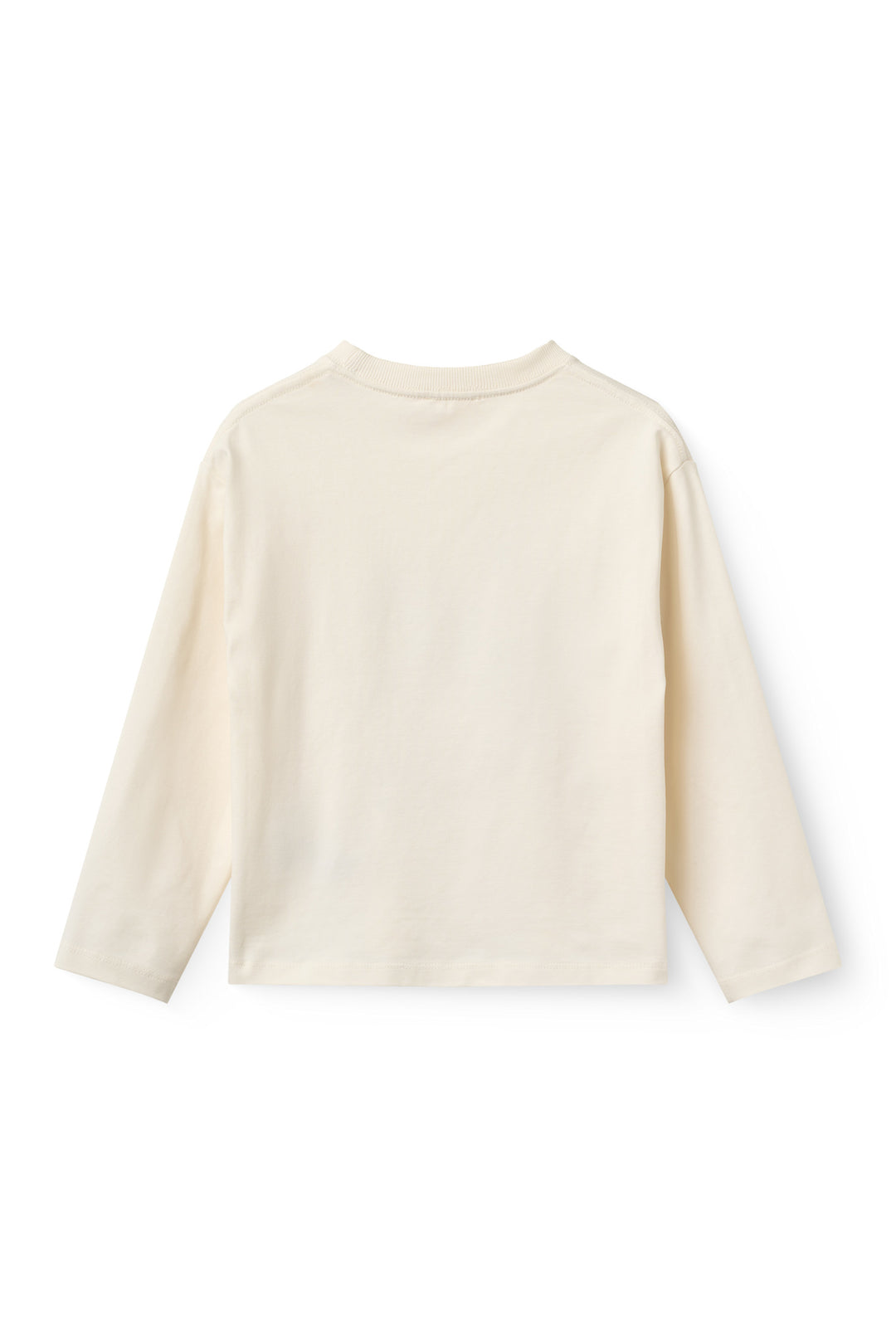 Ls T-Shirt w. Print - White