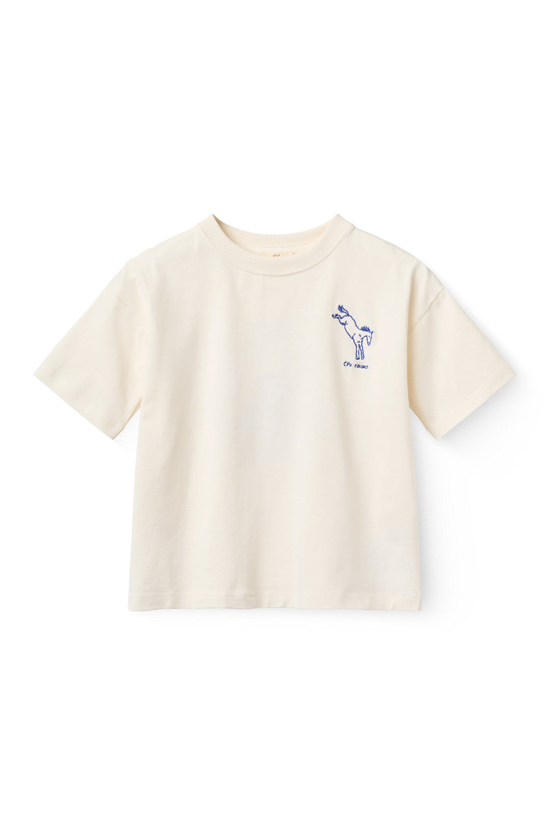T-Shirt w. Print - WHITE