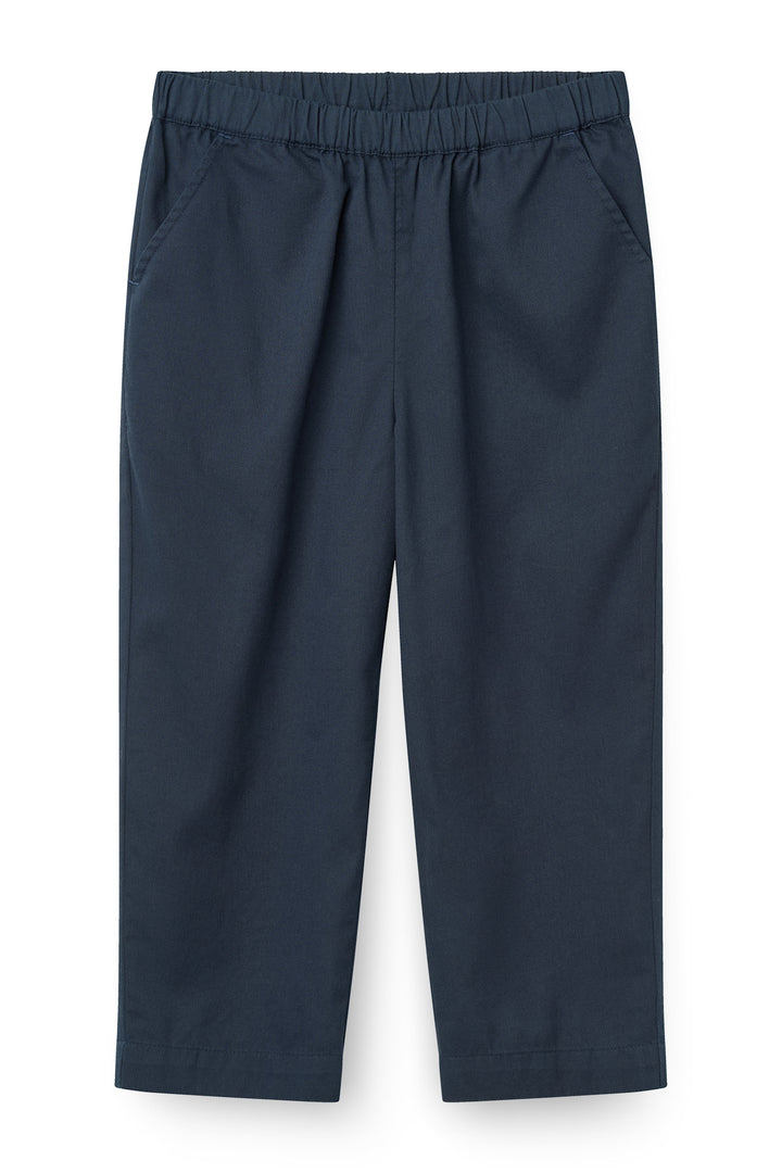 Twill Pants with pockets and adj. Waist - Navy