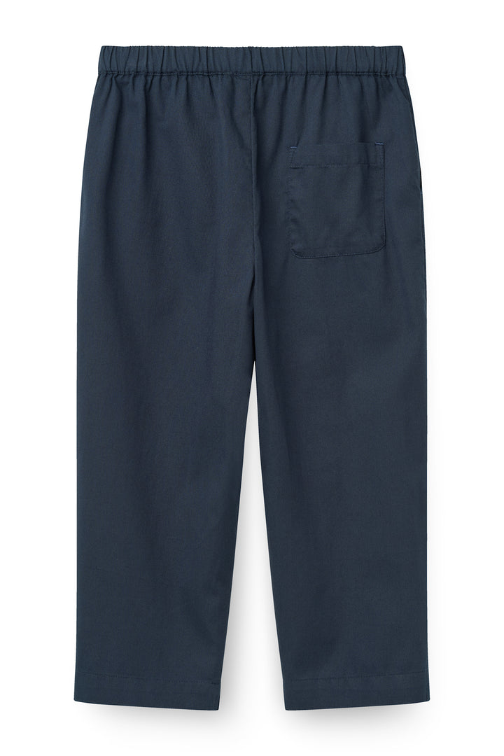 Twill Pants with pockets and adj. Waist - Navy