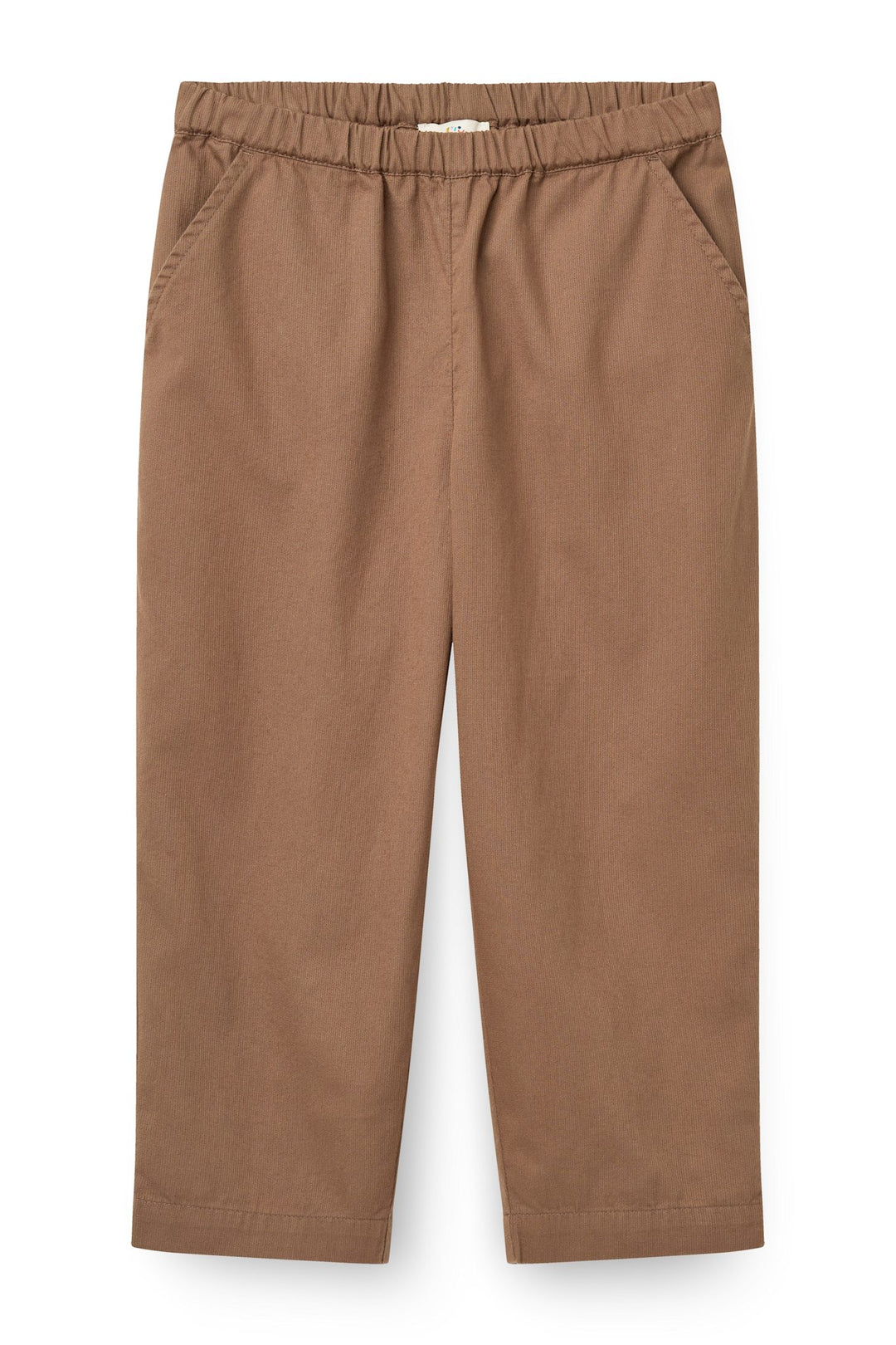 Twill Pants with pockets and adj. Waist - Walnut
