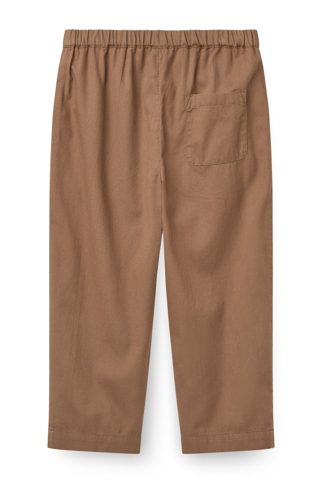 Twill Pants with pockets and adj. Waist - Walnut