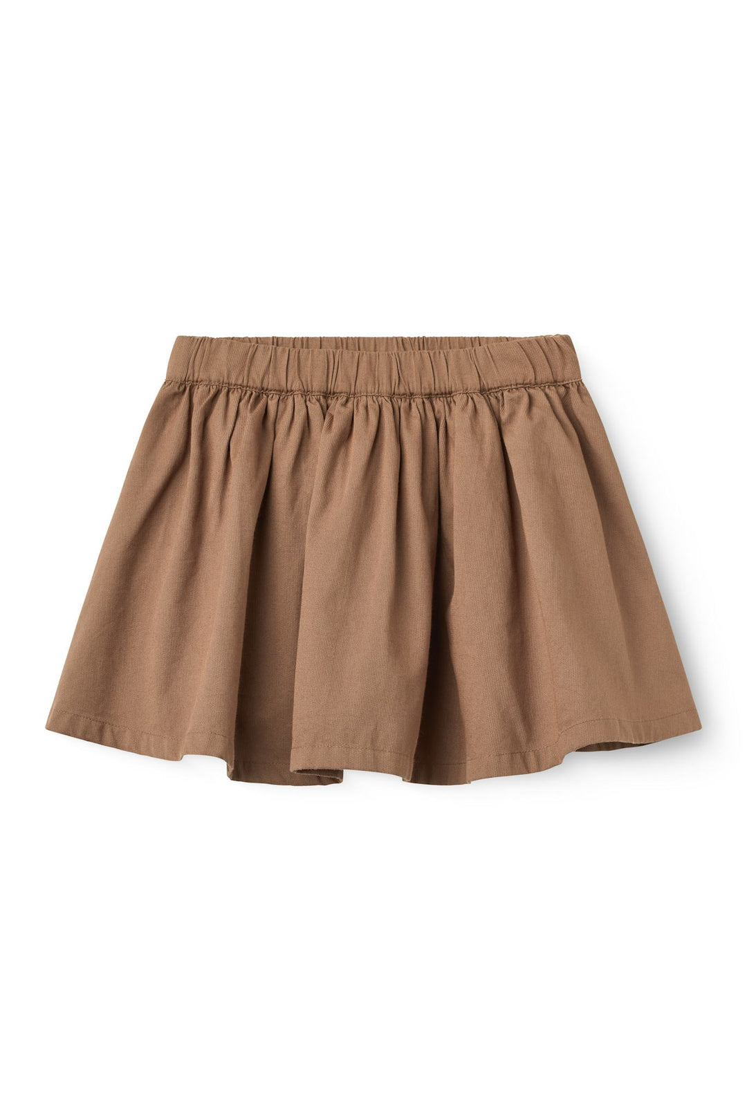 Twill Skirt with adjustable waist - Walnut