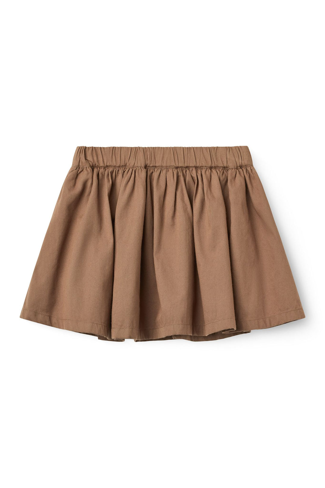 Twill Skirt with adjustable waist - Walnut