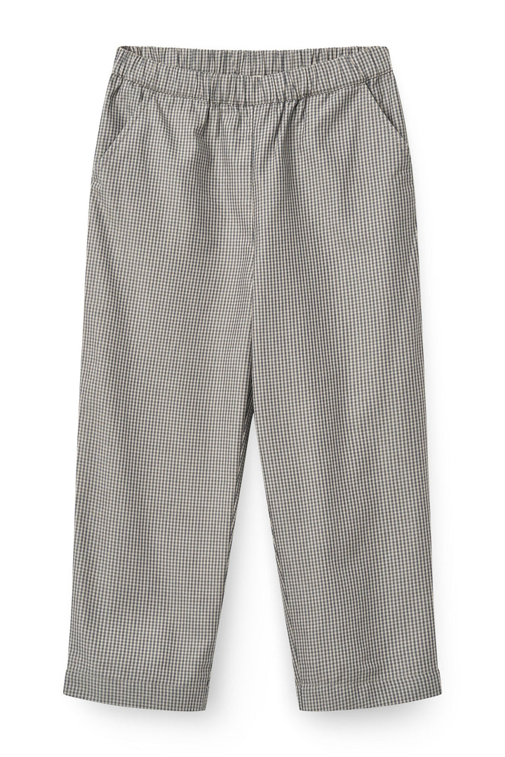 Checkered Pants w. Side Pockets - Grey Check Comb.