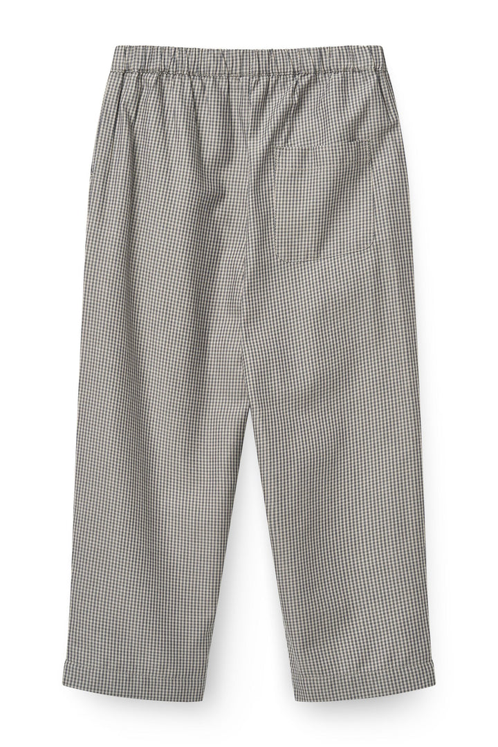 Checkered Pants w. Side Pockets - Grey Check Comb.