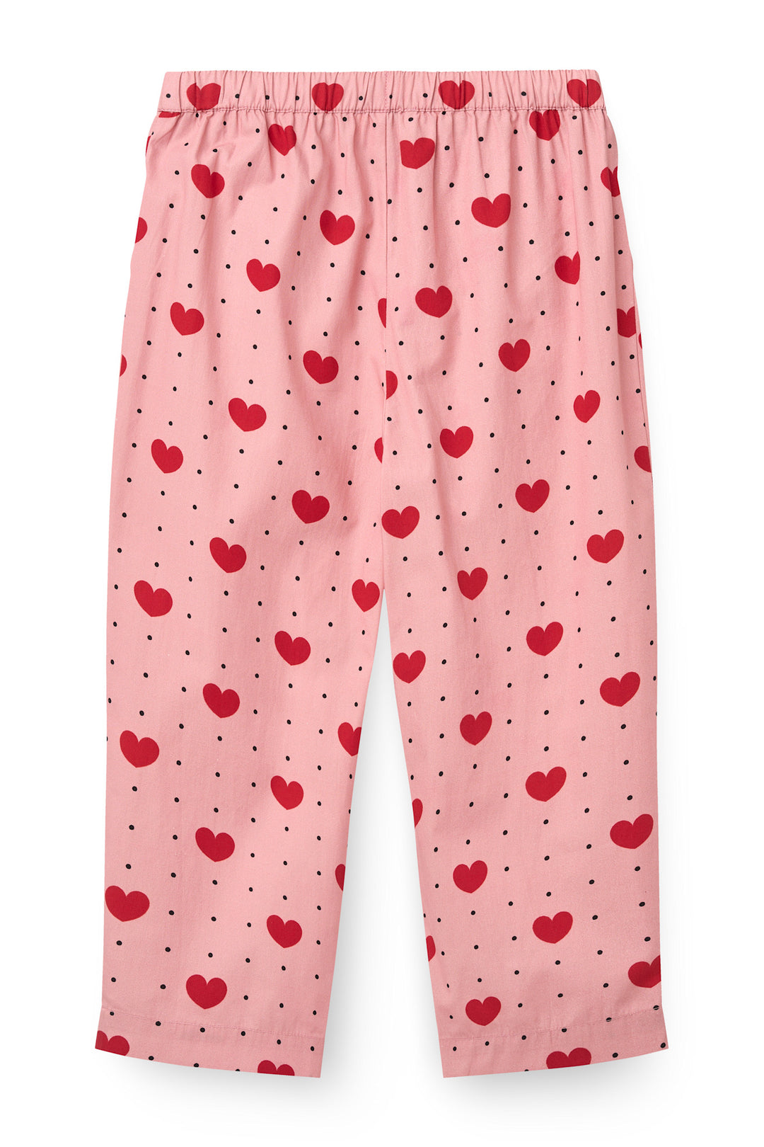 Bow Pant w. Heart Aop - Heart Aop