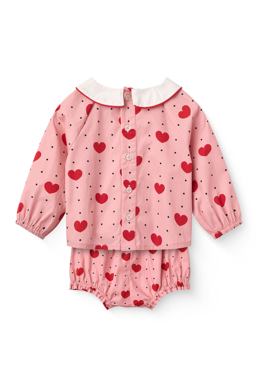 Baby Set w. Heart Aop - Heart Aop