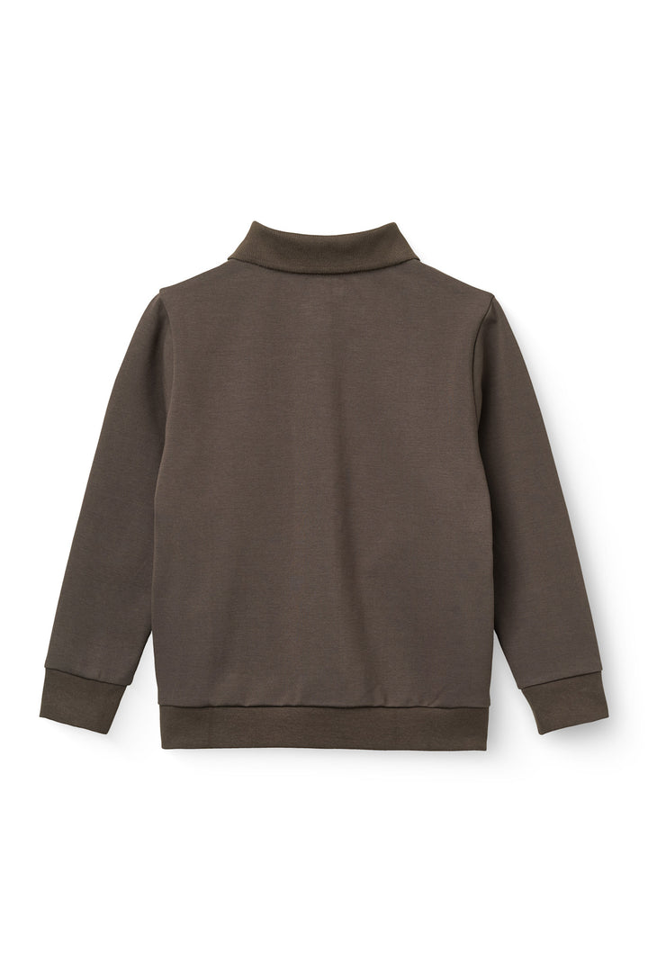 360* Super Stretchy High School Cardigan - Dk. Brown