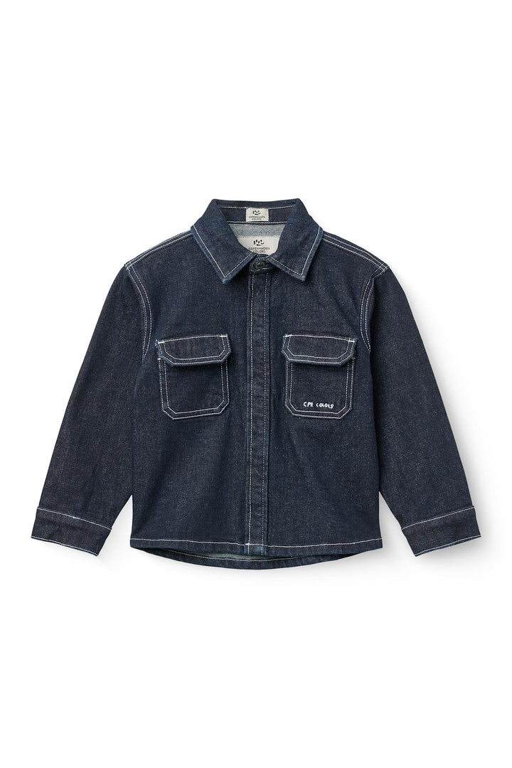 Organic Regular Denim Shirt - Raw Denim