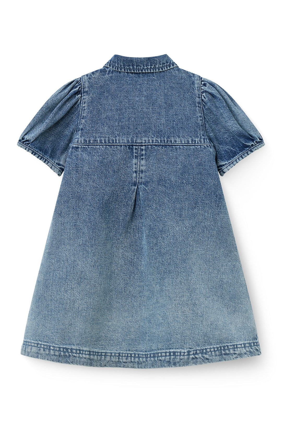 Denim Dress w. Block Spray - Block Spray