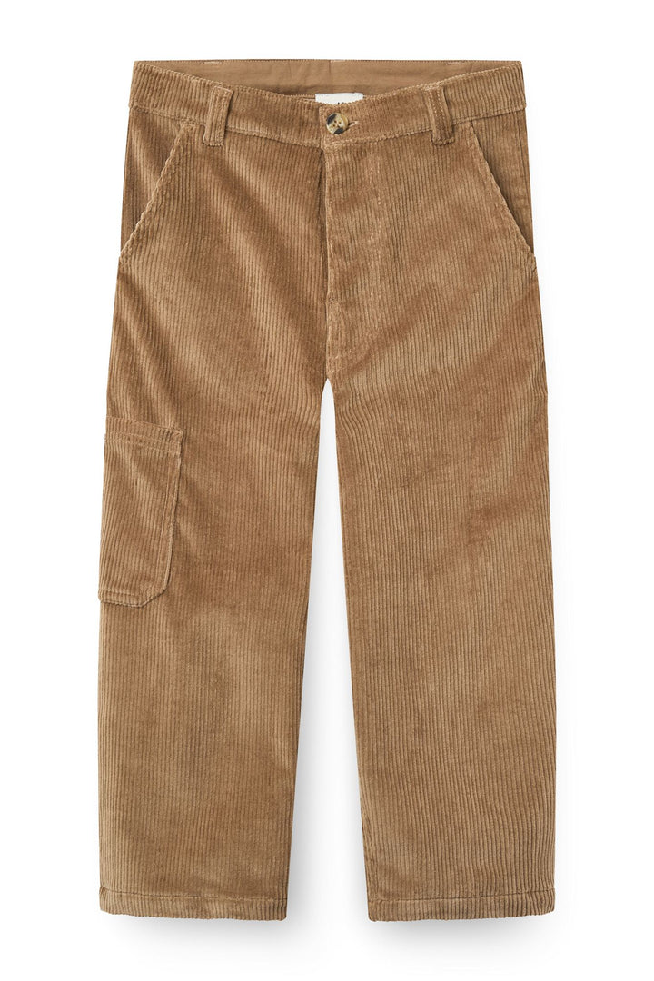 Corduroy Cargo Pants - Brown