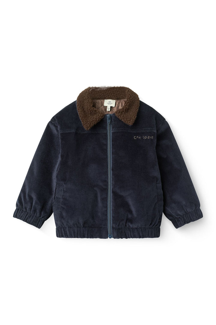 Corduroy Bomber Jacket - Navy